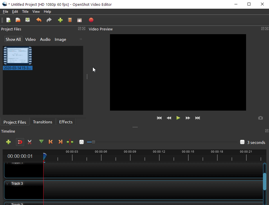 openshot video editor edit duration of titles