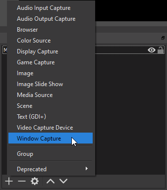 Select window capture